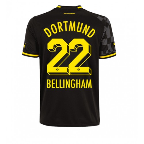 Fotbalové Dres Borussia Dortmund Jude Bellingham #22 Venkovní 2022-23 Krátký Rukáv